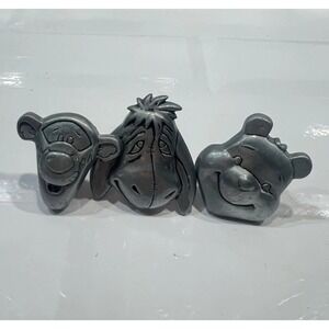 3 Vintage DISNEY Pooh, tigger, Eeyore Drawer Pulls Knobs